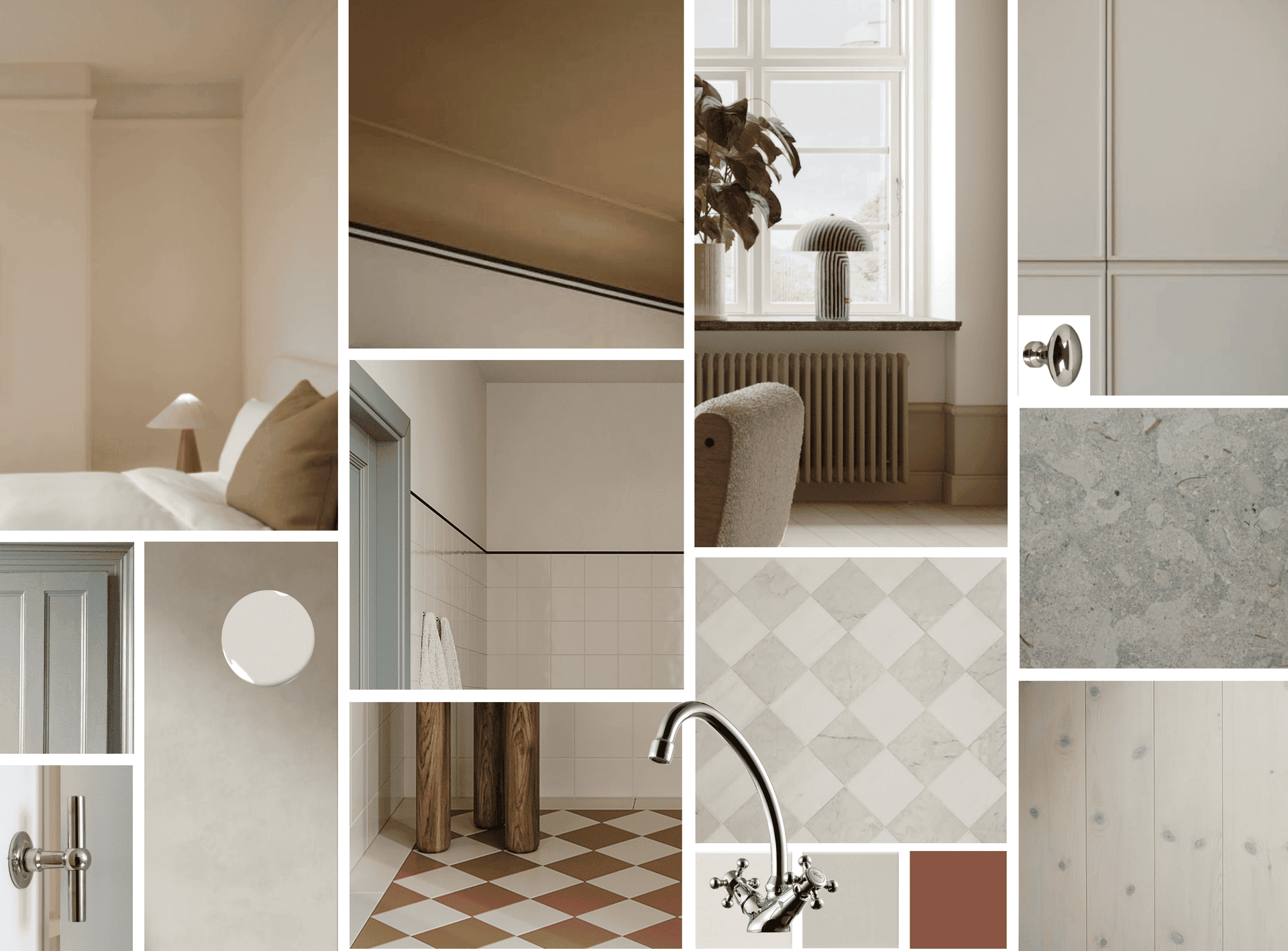 Material och detaljer i interiören